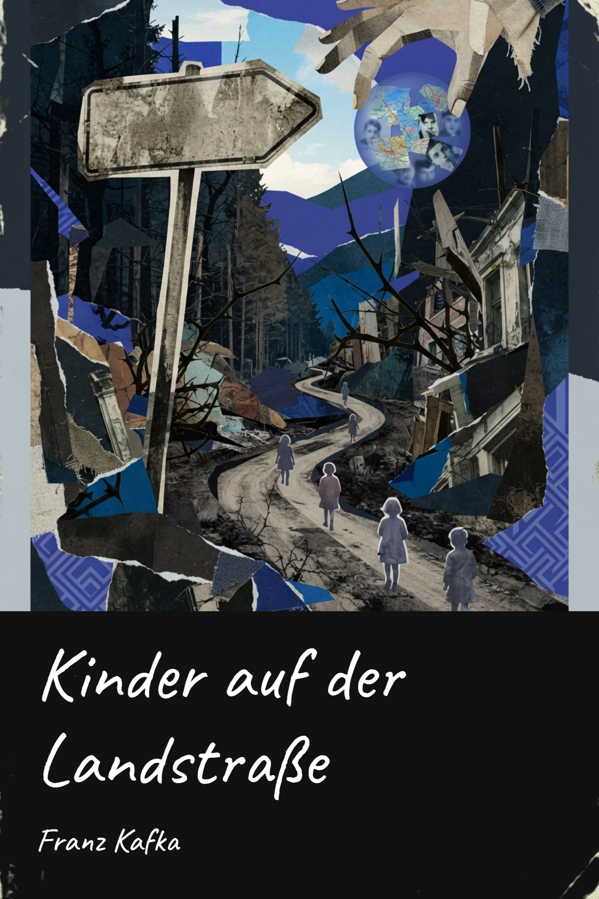 Kinder auf der Landstraße